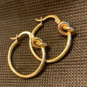 Nautical hoop earrings